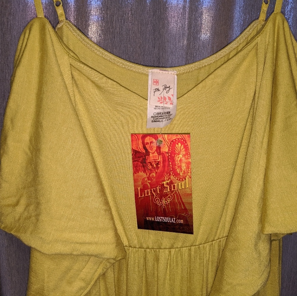 7th Roy Ruffled Maxi Dress Small - Picture 3 of 5